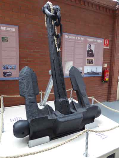 Stockless anchor of Aud